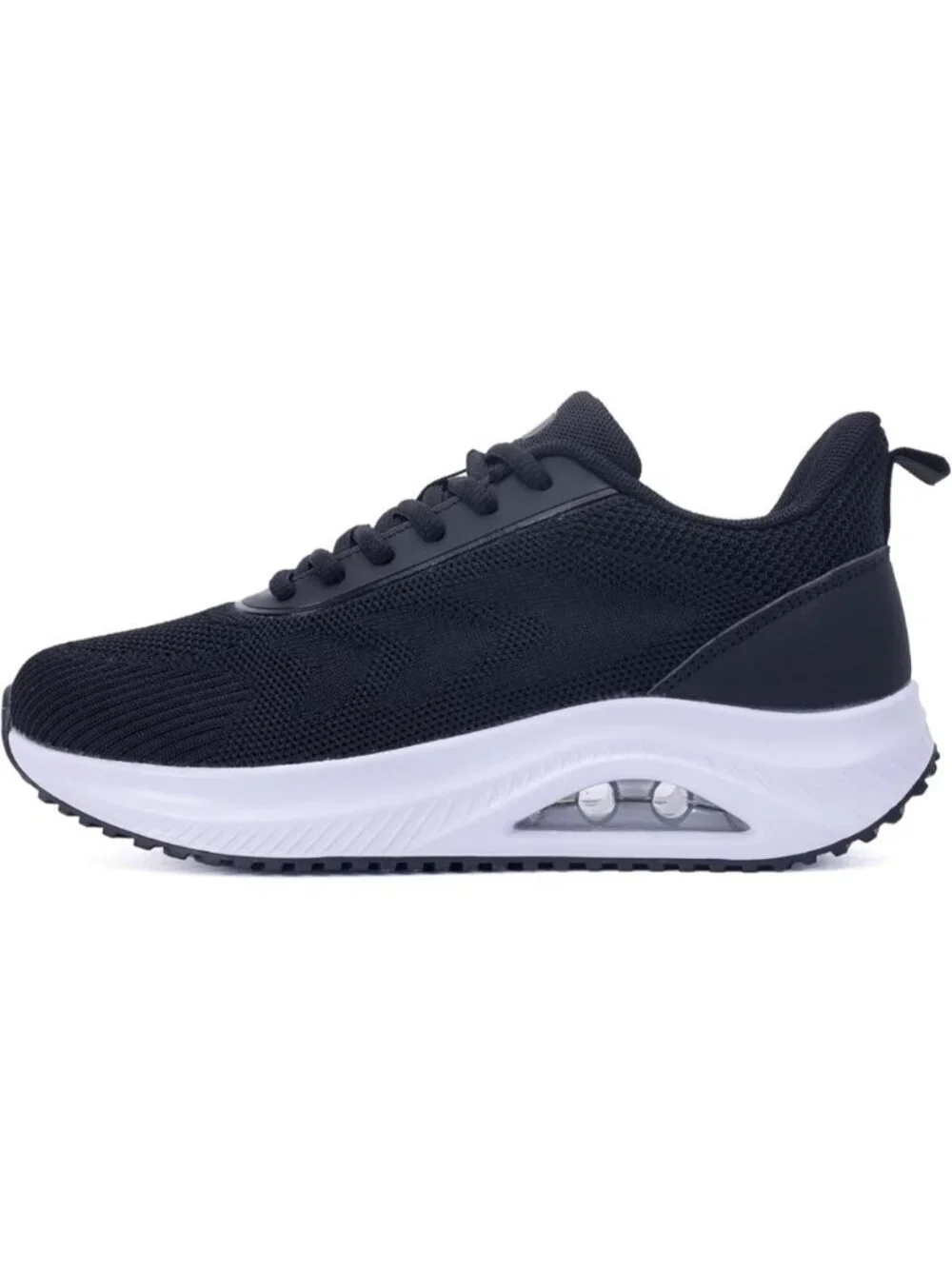 Women's Black Arch Support Walking Shoes Plantar Fascistic Sneakers